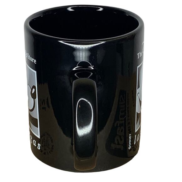 The Disney Store Las Vegas Souvenir Mug Cup Black and White 12 Oz - Picture 4 of 8